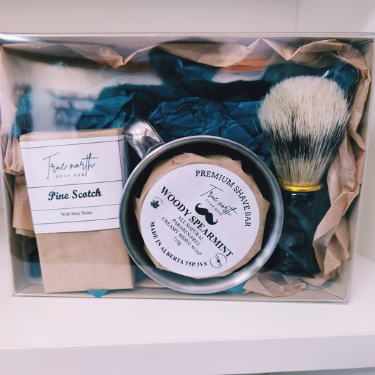 Shave Gift Box - Woody Spearmint $60